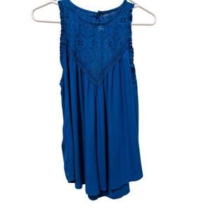 Volcom Crochet ruffle edge Cobolt Blue Size Small